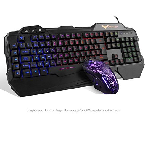 HAVIT HV-KB558CM Gaming Keyboard and Mouse Set, Black (ES)