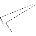 JOYVOX 2 Pack Retractable Brass Dowsing Rods, L Rods with Handles for Spiritual Divination, Ghost Hunting, and Energy Work