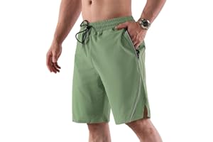 Bsrpolry Pantaloncini sportivi da uomo ad asciugatura rapida, pantaloncini sportivi con tasche a righe traspiranti pantaloni casual palestra fitness all'aperto esercizio jogging allenamento estivo