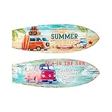 Art Deco Home - Wanddeko SURFBRETT x 2 Modelle, 60 cm -...