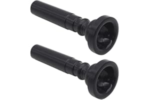 BELTI Embouchure de Trompette en Plastique Noir/Blanc 2 pièces pour Accessoires de Trompette
