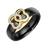 Jacques Lemans Damen Ring 925/- Sterling Silber Glänzend Zirkonia gelb 490270035