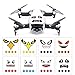 Produktbild MMLC 8Pcs Art Eagle Smile Emoji Shark Sticker Decal Eyes Skin For DJI Mavic Air (a)