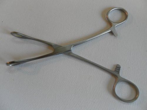 New High Quality Body Piercing Sponge Clamp 7¼ Inch Forceps