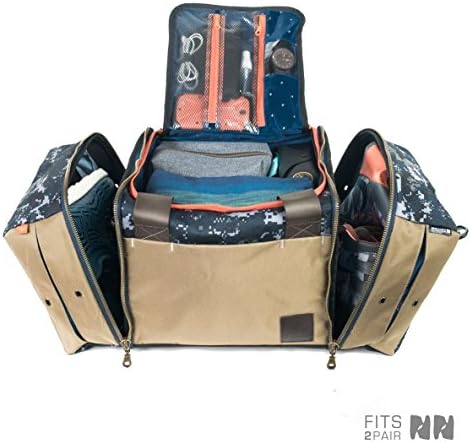 The Shrine Sneaker Duffel, Navy/Tan