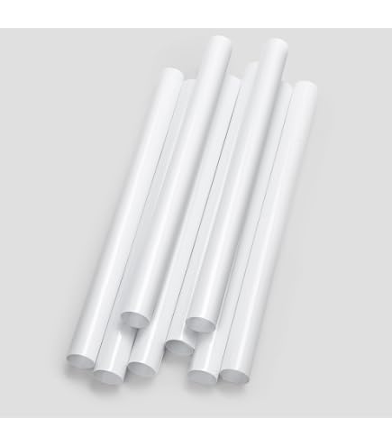 12 PCS White PVC Pipe Collars / Radiator Pipe Covers - Decorative Cover For 15mm Pipes, Hides Wall Holes & Protects Pipes-257500
