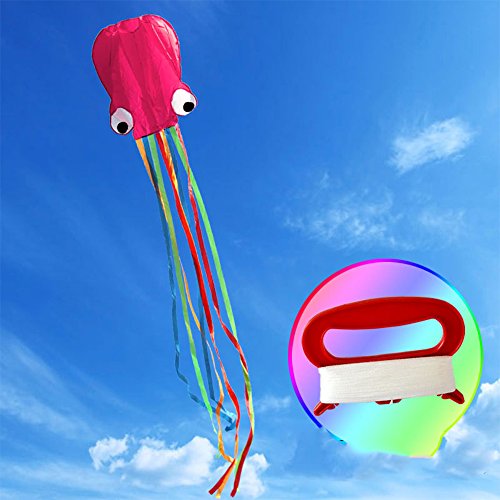 Kite Cometa Deportes al aire libre Cometa de truco de con manija y bolsa de almacenamiento para niños adultos velas perfectas para niños, fácil de volar - liviano y estable