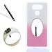 Produktbild LG G5 Spiegel Hülle,Glitzer silikon Schutzhülle für LG G5,Leeook Schrubben Gradient Silber Rosa Kreative Luxus Bling Glitzer Shiny Diamant Make Up Mirror Muster Weiche Ultra Dünne Perfekter Schutz Cover Zurück Rückseite Strass Kratzfeste Bumper Handytasche Schale für LG G5 + 1 x Schwarz Eingabestift