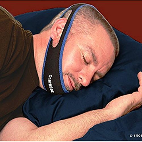 Anti-Snore Chin Strap by One Planet, With Anti-Snore Nose Clip, Adjustable Triangle Shape, Stop Heavy Breathing, Chin &amp; Head Strap with Convenient Velcro Ends, Sleep Better Now!