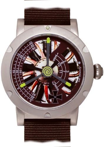 German Aircraft Military Retro watch "mechanical movt." special airscrew design" A1398