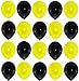 Produktbild P&S events 50 Premium Luftballons 25 schwarz 25 gelb Markenqualität Helium Ballongas geeignet Naturlatex 100% giftfrei Geburtstagsparty Hochzeit Partyballon Bunte Ballons