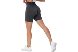 TAYOEA Pantaloncini da Ciclismo Sportivi da Donna Leggings Corti Scrunch Senza Cuciture da Palestra Opachi per Fitness Yoga Jogging
