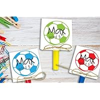 Einladung Kindergeburtstag mit Fußball inkl. Party Tröte