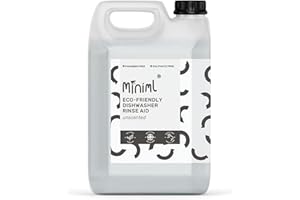 Miniml Rinse Aid 5L Refill - All Natural Dishwasher Cleaner Washing Liquid Detergent for Professional & Commercial Streak Free Glass and Dishwashing - 5L Vegan & Cruelty Free Refill