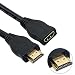 Produktbild Keple | 1m HDMI Verlängerung Kabel fur DENVER DWM-100USB DVD Spieler | Verlängerung Adapter HDMI Stecker | High Speed, Vergoldetes, 3D, mit Ethernet, Audio Return