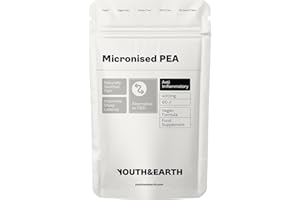 Youth & Earth Pea (Palmitoylethanolamide) Micronised 400mg | Natural Supplement to Support Physical Comfort | Supports Healthy Inflammatory Response | Nerve Function and Immune Balance | 60 Capsules