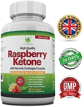 Raspberry Ketones and Garcinia Cambogia Complex Slimming Capsules| UK Manufactured Using Premium Natural Quality Ingredients in GMP Certified Facility| 100% Money Back Guarantee |Quality Assured | Ultimate Weight Loss &amp; Fat Burner Dietary Food Supplement - 60 Capsules