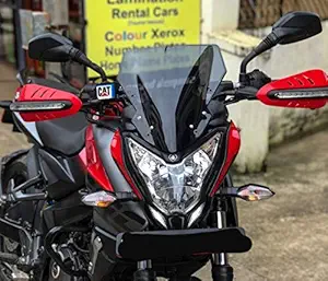 Generic J T Auto Universal Fibre Wind Sheld for KTM NS Hornet (2138911, Black)