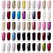 Elite99 Pick Any 5 Colours Soak Off Gel Polish Nail Art Set + Base & Top Coat + 36W UV Lamp + Cleanser Plus + Nail Files Clippers Buffer Remover