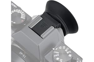 PROfezzion Visor Ocular Silicona Suave de Largo y Extendido para Fujifilm X-T30II, X-T30, X-T20, X-T10 (Instalado y Asegurado con Zapata de Cámara)