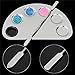Hrph Stainless Steel Cosmetic Semicircle Five-hole Makeup Palette Nail Art Palette Mixing Spatula Cosmetic Makeup Tool Kits