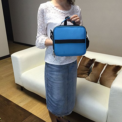 yimoji 42 Flaschen Handheld ätherischen Ölen, der Hüllen, Öle Taschen für 5 ml 10 ml 15 ml Flaschen blau - 8