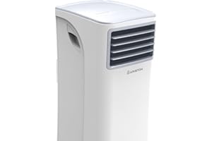 Ariston, Mobis 9 - Pinguino Aire Acondicionado Portátil Silencioso con Temporizador y Mando a Distancia, Climatizador 24x69x2.5 Blanco, Fabricado para Instalación en España, Eficiencia A Rango(A+++/D)