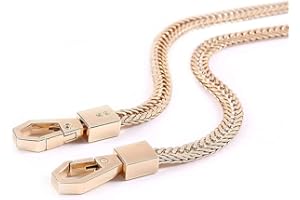yufana 100cm Catena di Borsa Piatta in Ferro,Cinghia in Ferro Piatto Le Tracolle Catena Ricambio Piatta Tracolla Catena di Ricambio in Metallo Catena Borse Metallo,per Borse (Oro Chiaro)