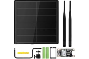 WILDGAMEPLUS Keepteen D5 Solar Lora Node Meshtastic Répéteur avec Wisblock RAK19007 RAK4631 868 MHz Mesh Lora Antenne NRF52840 Bluetooth Panneau intégré 5000 mAh Contrôleur