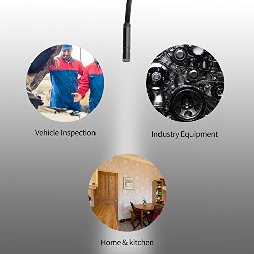 Crenova iScope 2 in 1 2.0 Megapixel CMOS HD Micro USB Type-C Endoscope Waterproof Handheld Borescope Digital Inspection Camera Snake Camera For Mac/Windows System Android Smartphone with 4 Meters Cable