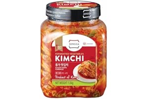 MAHNUR Naturally Fermented Kimchi, Sliced Korean Napa Cabbage. Gut‑Healthy & Delicious Korean-Style, Vegan & Gluten-Free | 1.5kg (1.5kg, Pack of 1)