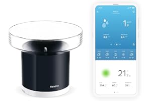 Netatmo Pluviomètre connecté sans-fil pour la Station Météo Netatmo, NRG01-WW, Noir