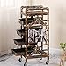 Produktbild Friseurwagen Salon-spezialwerkzeuge Heiß Gefärbtes Retro-fünf-schichten-regal Solide Und Stabil Tragfähigkeit 150kg 360 ° Drehbares Universalrad 37 * 33 * 90 Cm,37 * 33 * 90cmD12