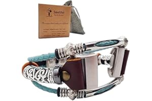 Smatiful Charge 3 Cinturino with Metallo Beads for Donna Un Uomo, Adjustable Replacement Accessori Sport Strap per Fitbit Charge 3