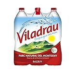 Peso neto de 9 L Viladrau Agua Mineral Natural - Pack de 6 x 1,5 l - Total: 9 l