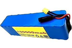 QMENA Batterie Li-ION Rechargeable 13S3P, Batterie de vélo électrique Batterie au Lithium 48 V 100Ah, Batterie de vélo électrique 48 Volts Scooter électrique XT60 Plug