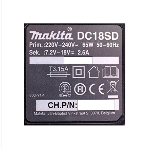 Makita Ladegerät DC 18 SD 7.2V-18V für Li-Ion Akkus - 4