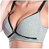 ORAELE-Infermieristica-Pulsante-di-maternit-del-reggiseno-di-sonno-Wirefree-anteriore-Cotton-Softcup-Grigio