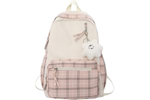 PAIKOE Back to School Backpack, Kawaii Backpack Sage Green Backpack for Girls Teens Preppy School Supplies Daypack College Backpack Travel Casual Daypack for Girls Boys Teens