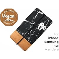 iPhone-Tasche Marble Black / Handytasche / Smartphone Case / Vegane Handytasche / Vegane Accessoires / Geschenk zum Muttertag