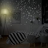 Wandkings 250 Leuchtpunkte für Sternenhimmel, extra starke Leuchtkraft, Wandsticker Leuchtaufkleber, Fluoreszierend und im Dunkeln leuchtend - 2