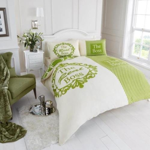 NON IRON Luxury Parcale Plain Dyed Duvet Cover & 3 Pillow Cases Bed Set