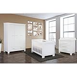 Babyzimmer 4-tlg. Enni mit 3-türigem Kleiderschrank in weiß