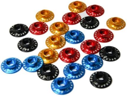 Secraft Wide Washer 3mm Red (6 per package)
