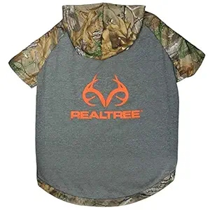Pets First Realtree Camouflage Hunting Dog Hoodie Tee Shirt, Medium
