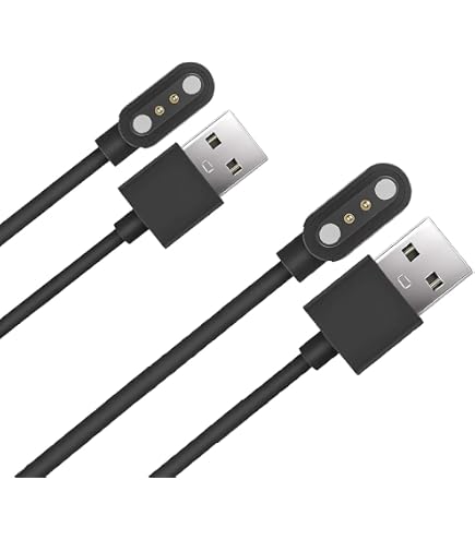 Cavo Di Ricarica Magnetico USB-C Per Smartwatch A 2 Pin (distanza 4 Mm) - Lunghezza 80 Cm, Compatibile Con Dafit, Nerunsa, Radley, Reflex Active E Molti Altri - 4