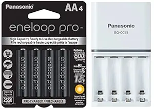 Panasonic Battery Eneloop pro 2550 Mah Battery + Smart Battery Charger