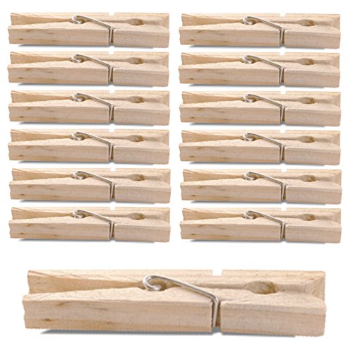 40 Stück XXL Wäscheklammern 10 cm große Holzklammern Klammern Holz Klammer XXL