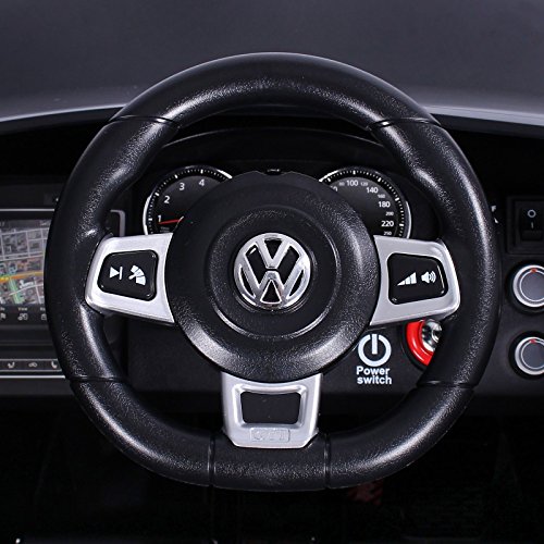 moleo M00005845 - VW Golf GTI Kinder Auto mit beleuchteten Rädern, diversen Soundeffekten und Fernbedienung, schwarz