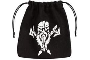 Q WORKSHOP Dwarven Black & White Dice Bag Sac pour Les dés